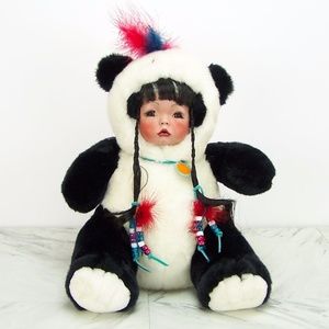 Bobbie Lees's Porcelain Eskimo Indian Girl  Doll